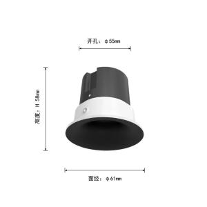 Đèn Spotlight mặt cong Kẹp / Lá 8W