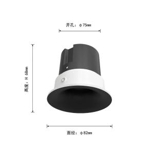 Đèn Spotlight mặt cong Kẹp / Lá