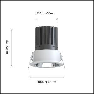 Đèn spotlight tròn dạng kẹp / lá công suất 5W-7W